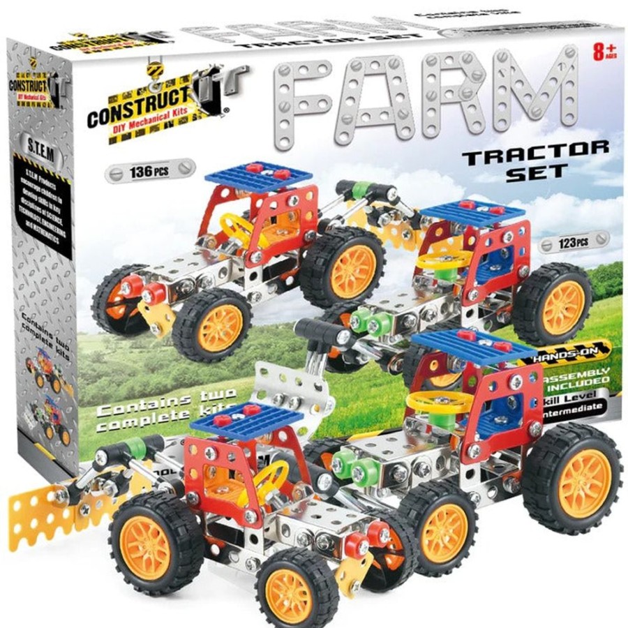 A-C Construct IT | Construct It Farm Tractor Set 123P