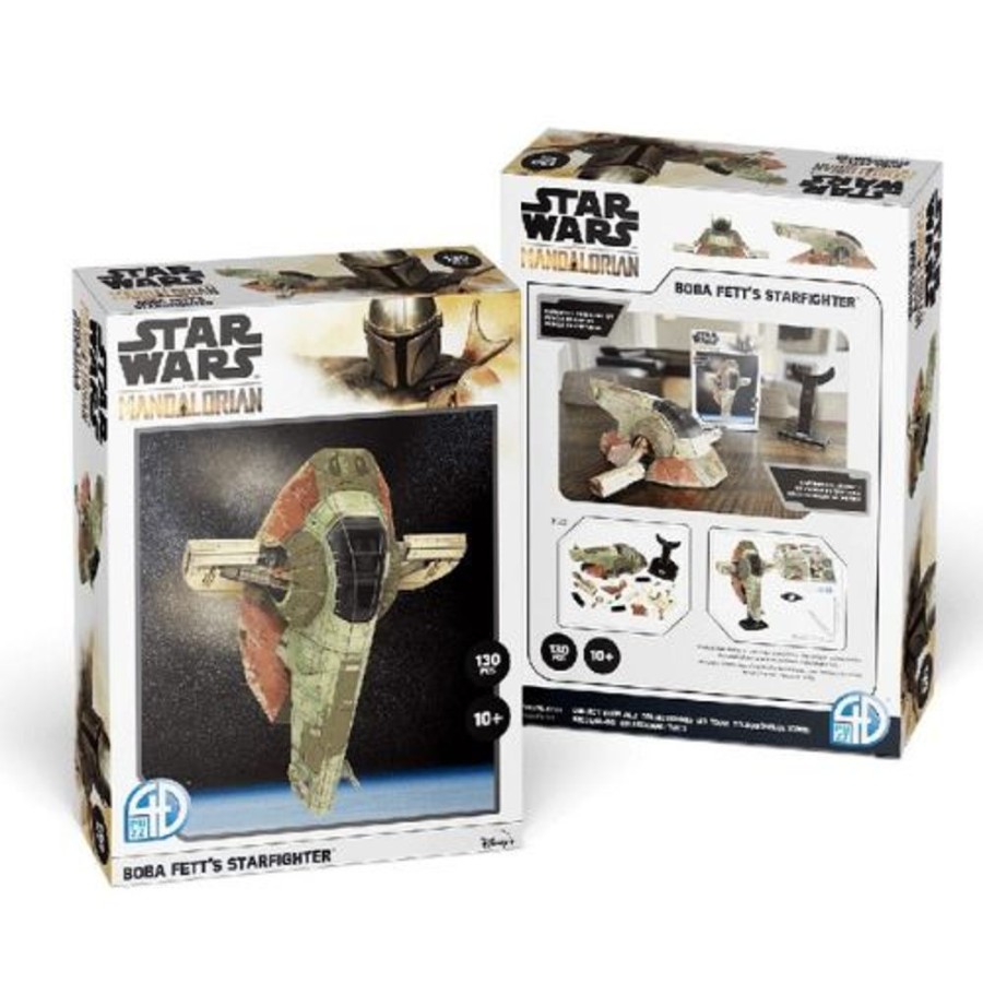 N-Z University Games | Star Wars 3D Paper Models: Mandalorian Boba Fetts Starfighter 130Pc