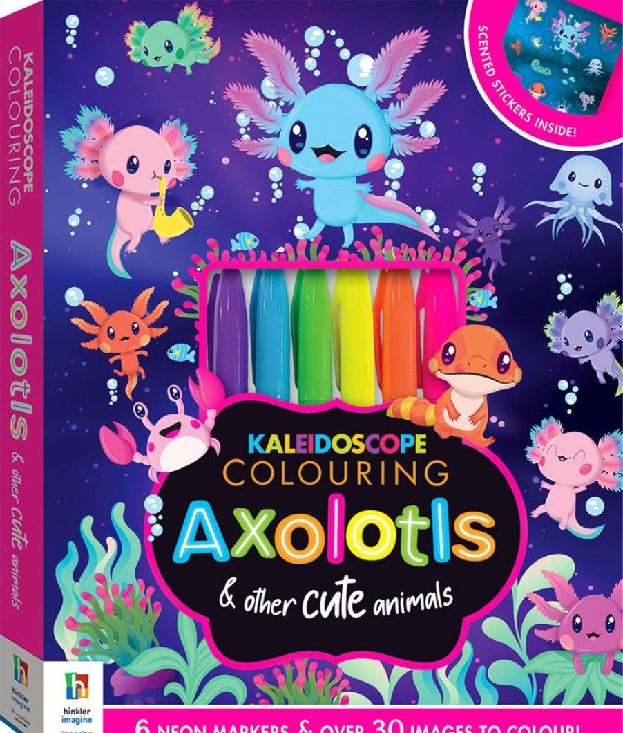 A-C Kaleidoscope | Kaleidoscope Colouring Kit: Axolotls