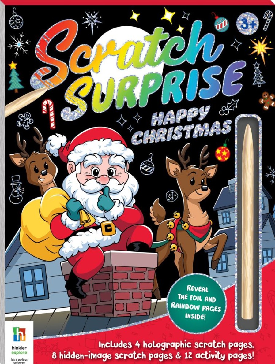 A-C Hinkler Art & Craft | Scratch Surprise Happy Christmas