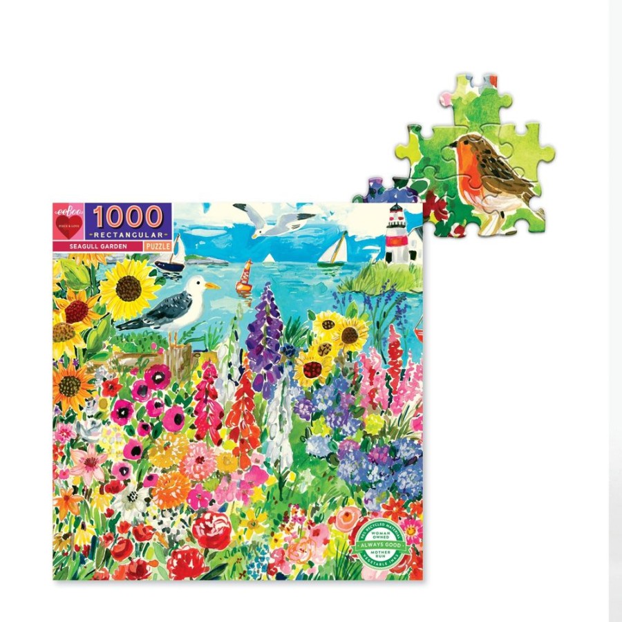 N-Z eeBoo | Eeboo 1000Pc Puzzle Seagull Garden Rtg