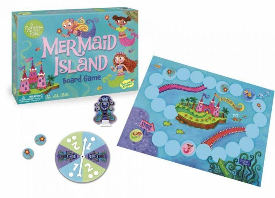 N-Z Peaceable Kingdom | Peaceable Kingdom Cooperative Game - Mermaid Island - Nz Educational Kids Toys