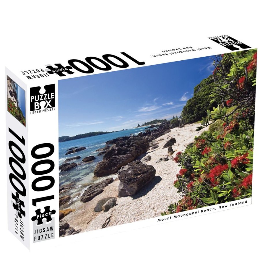 N-Z Puzzle Box | Premium Cut 1000Pc Puzzle: Mt Maunganui Beach