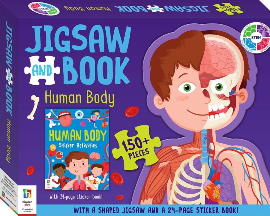 N-Z Hinkler Art & Craft | Book And Jigsaw: Human Body