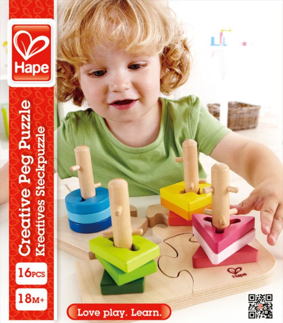 D-M Hape | Hape Creative Peg Puzzle