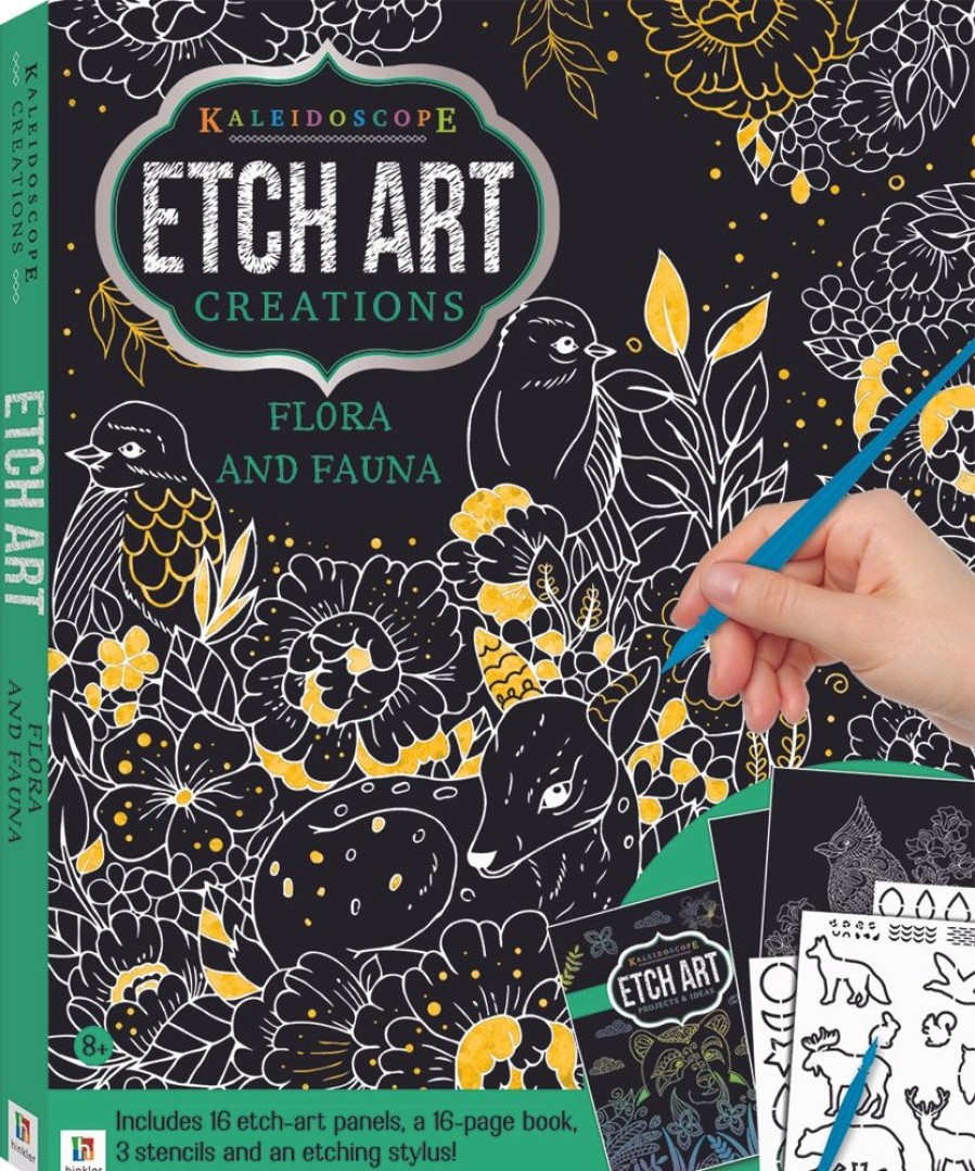 A-C Hinkler Books | Etch Art Binder Flora And Fauna