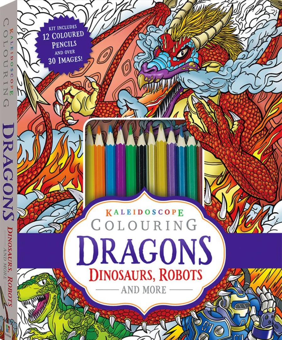 A-C Kaleidoscope | Kaleidoscope Colouring Kit: Dragons, Dinosaurs, Robots And More