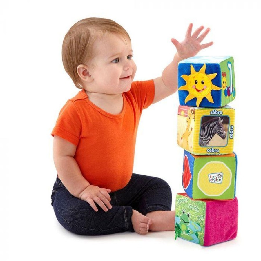 D-M Baby Einstein | Baby Einstein Explore & Discover Soft Blocks - Educational And Learning Nz