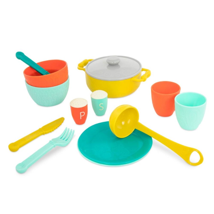 A-C B. | B. Deluxe Cooking Set Play Kitchen Accessories 33Pc