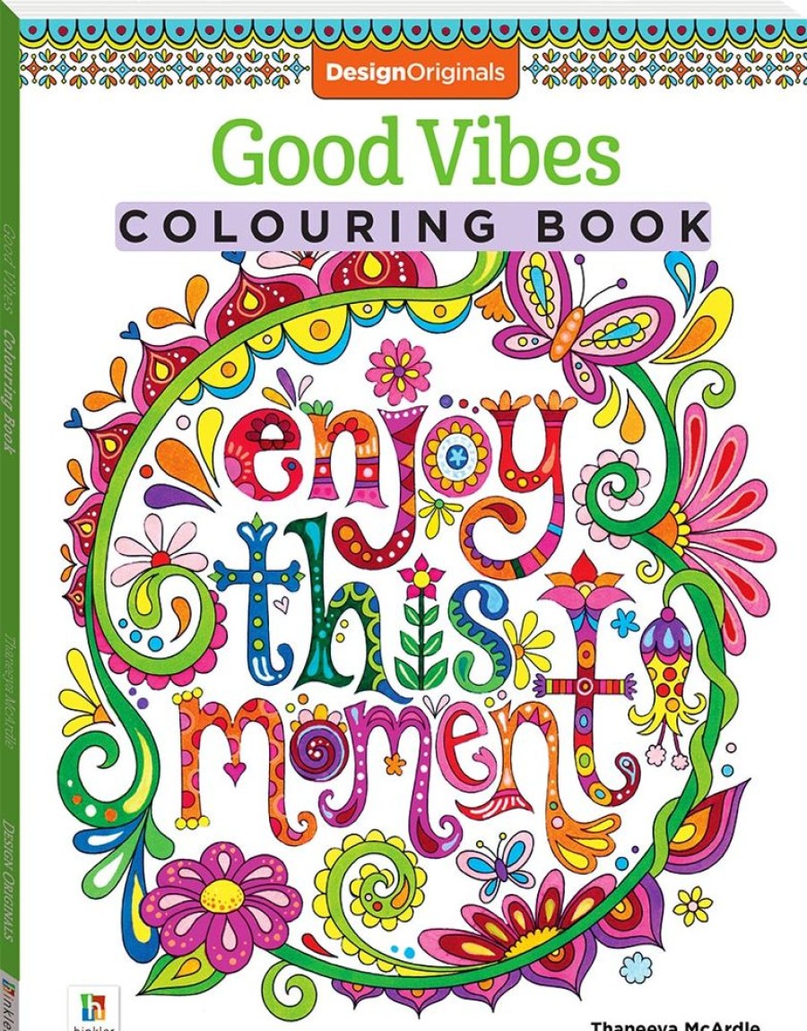 A-C Hinkler Books | Design Originals Colouring & Activity Book Series 2 Good Vibes