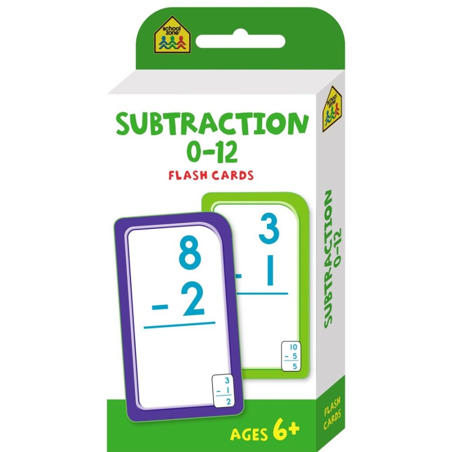 D-M School Zone | School Zone Flash Cards Subtraction 0-12