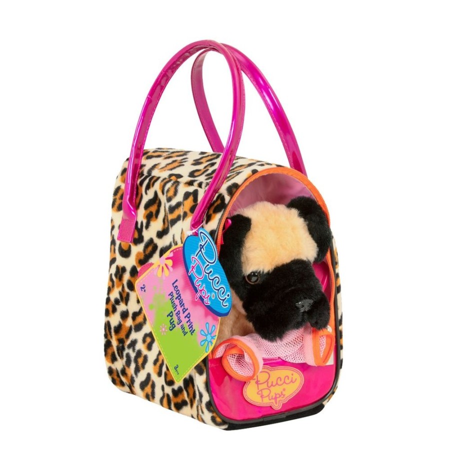 A-C Pucci Pups | Pucci Pup Leopard Plush Glam Bag & Pug X