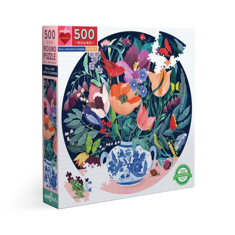 N-Z eeBoo | Eeboo 500Pc Puzzle Still Life With Flowers