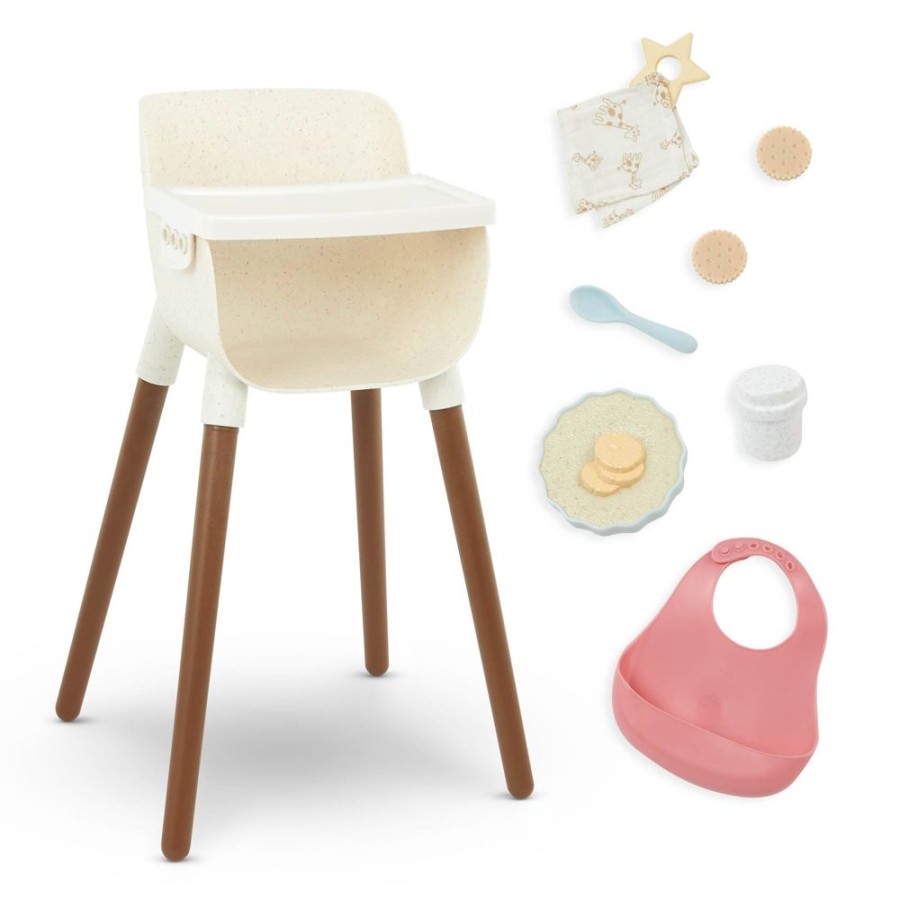 A-C Lullababy | Lullababy 14" Baby Doll High Chair Accessory Set