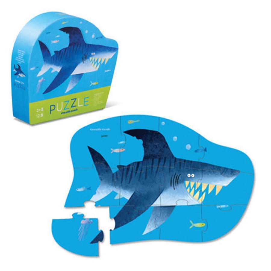 N-Z Crocodile Creek | Crocodile Creek 12Pc Mini Puzzle Shark City