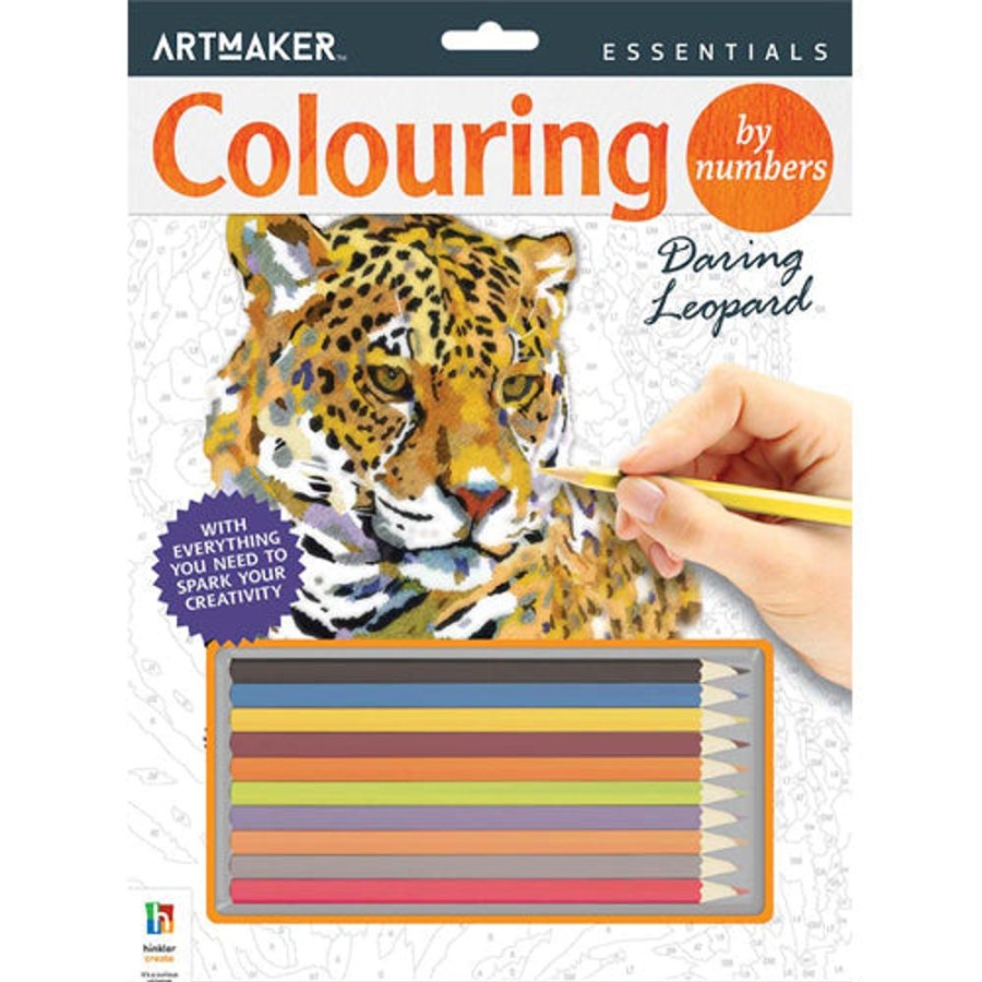 A-C Art Maker | Art Maker Essentials Colour By Number: Leopard