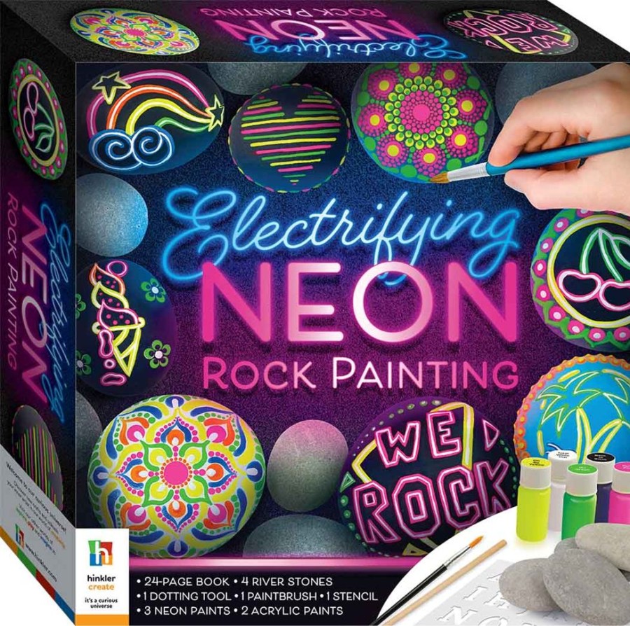 A-C Hinkler Arts and Crafts | Electrifying Neon Rocks