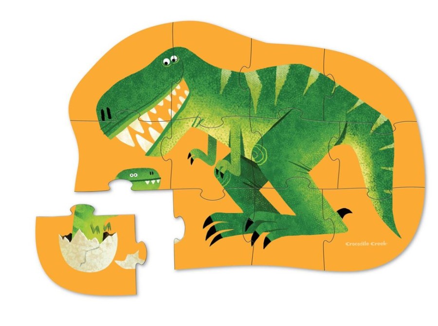 N-Z Crocodile Creek | Crocodile Creek Mini Shaped Puzzle Just Hatched 12Pc