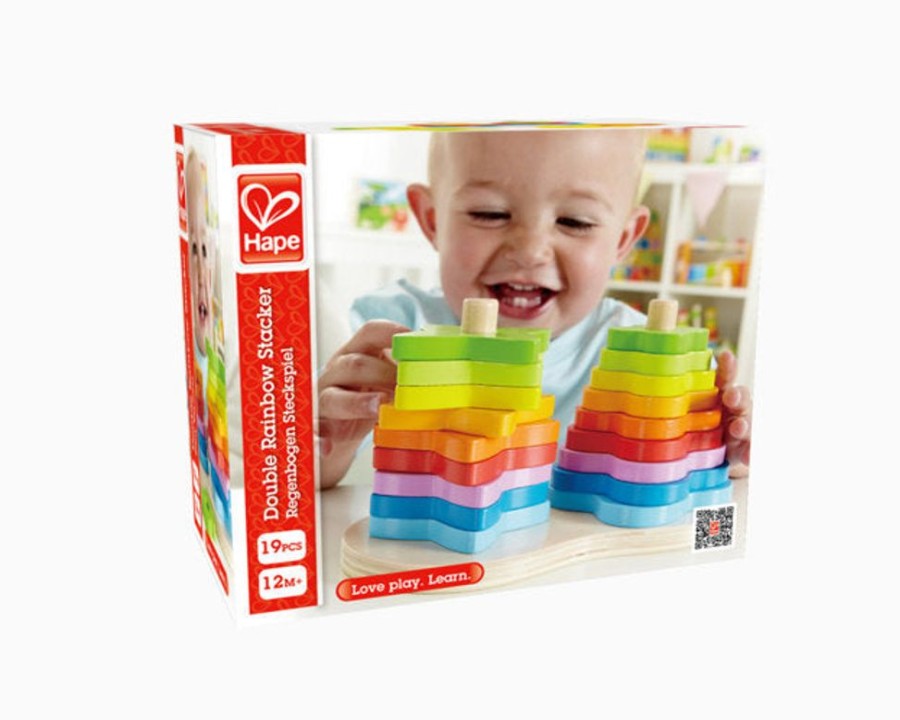 D-M Hape | Hape Double Rainbow Stacker