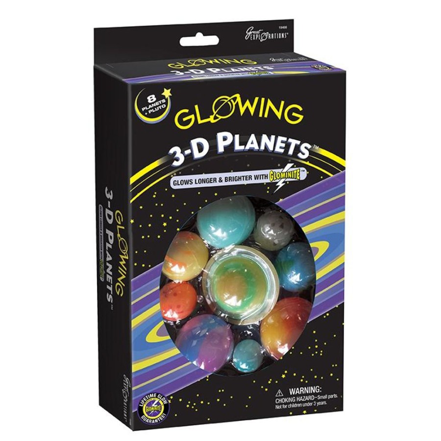 N-Z University Games | Ug Great Explorations Glowing 3-D Planets Boxed Set