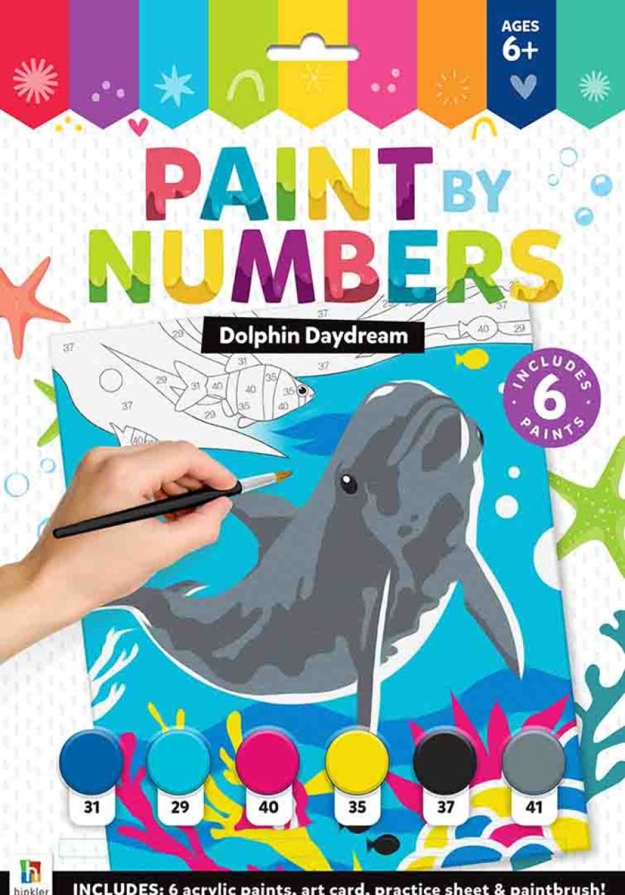 A-C Hinkler Books | Paint By Numbers: Dolphin Daydream