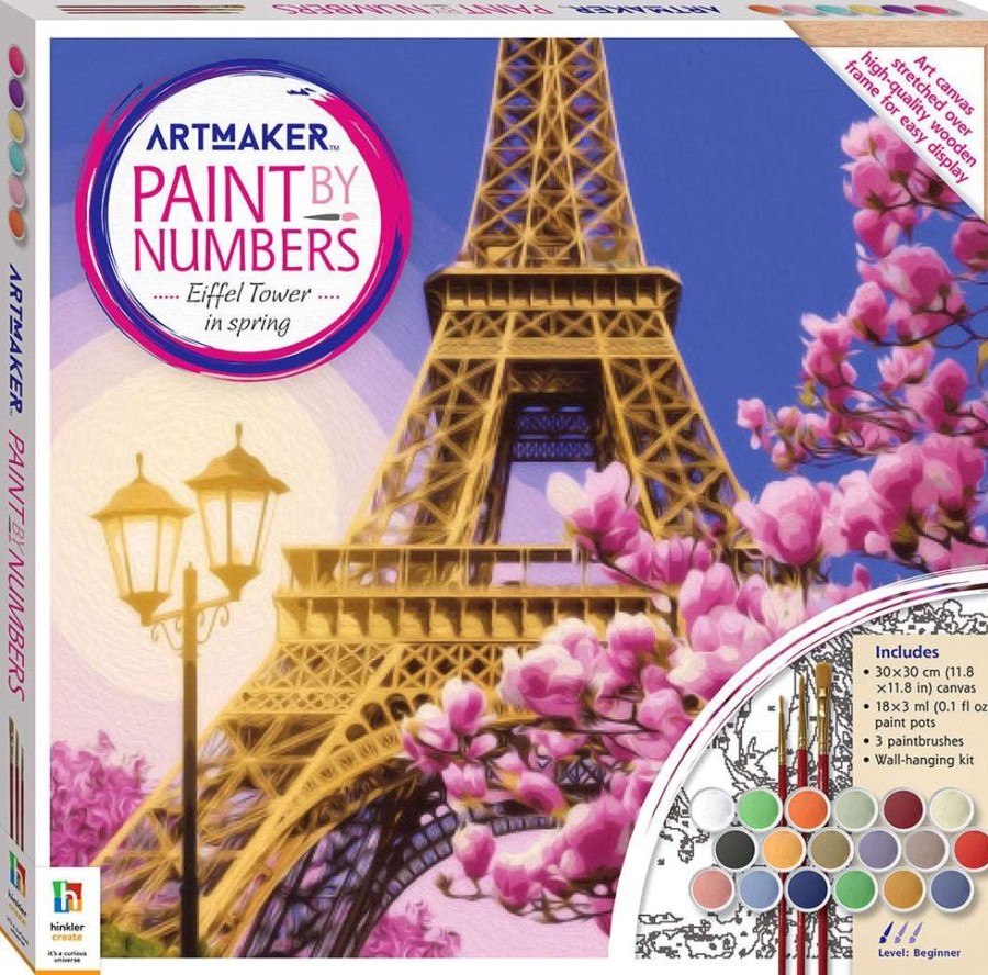 A-C Art Maker | Art Maker Paint By Numbers Canvas Eiffel Tower