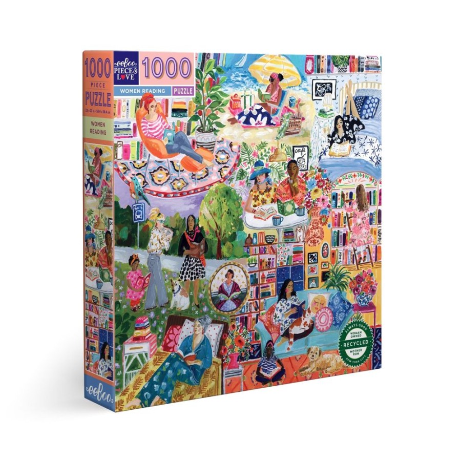 N-Z eeBoo | Eeboo 1000Pc Women Reading Square