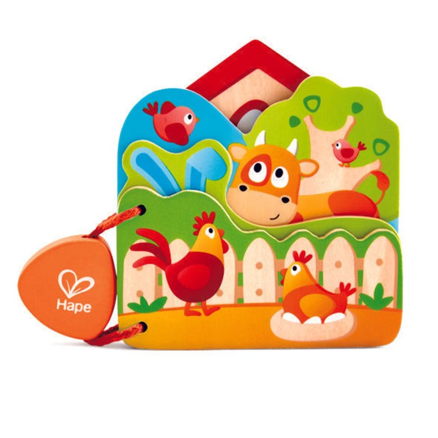 A-C Hape | Hape Babys Farm Animal Book