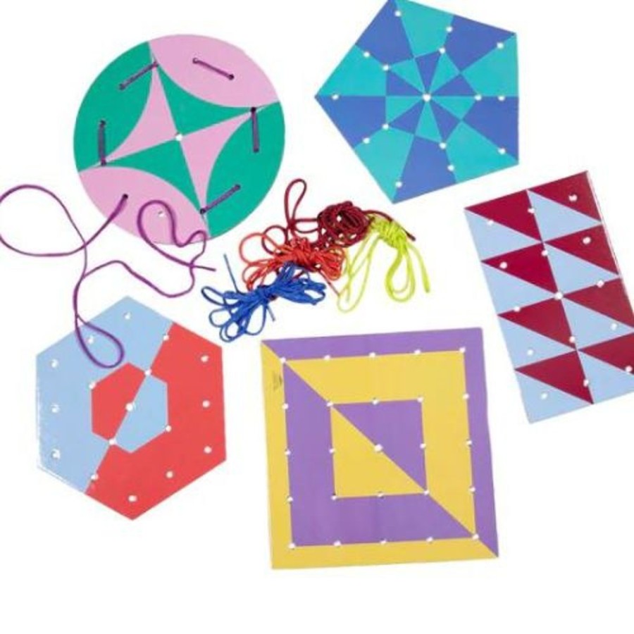 N-Z eeBoo | Eeboo Lacing Cards Shapes & Patterns