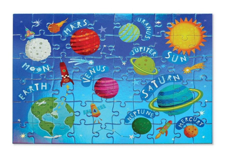 N-Z Crocodile Creek | Crocodile Creek 60Pc Foil Puzzle Outer Space