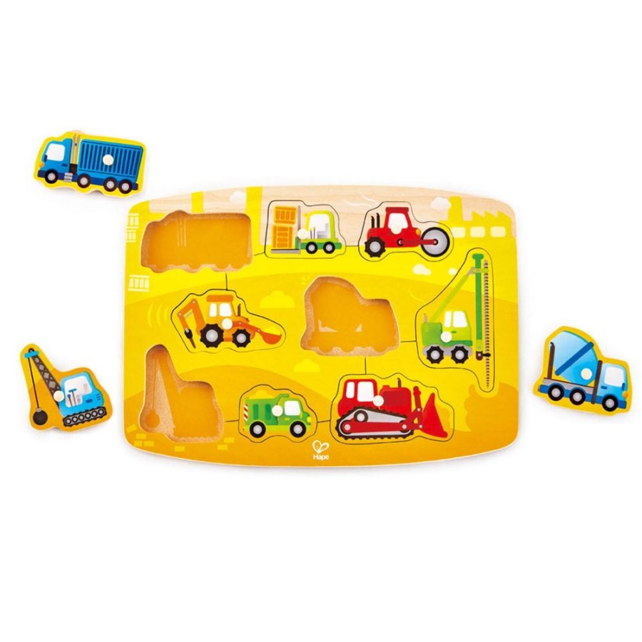 N-Z Hape | Hape Construction Peg Puzzle