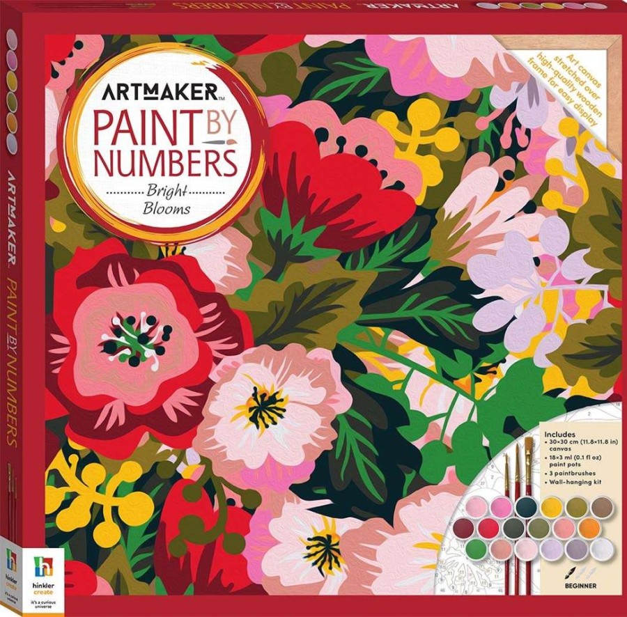 A-C Art Maker | Art Maker Paint By Numbers Canvas Spring Blooms