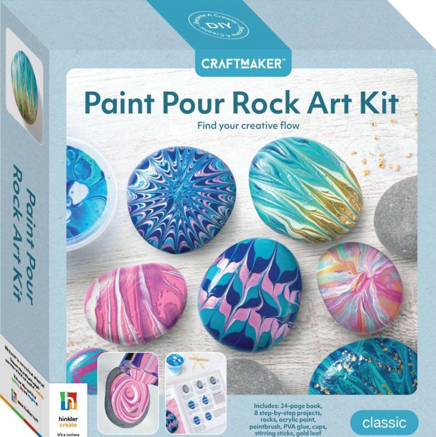 A-C Craft Maker | Craft Maker Paint Pour Rock Art Kit