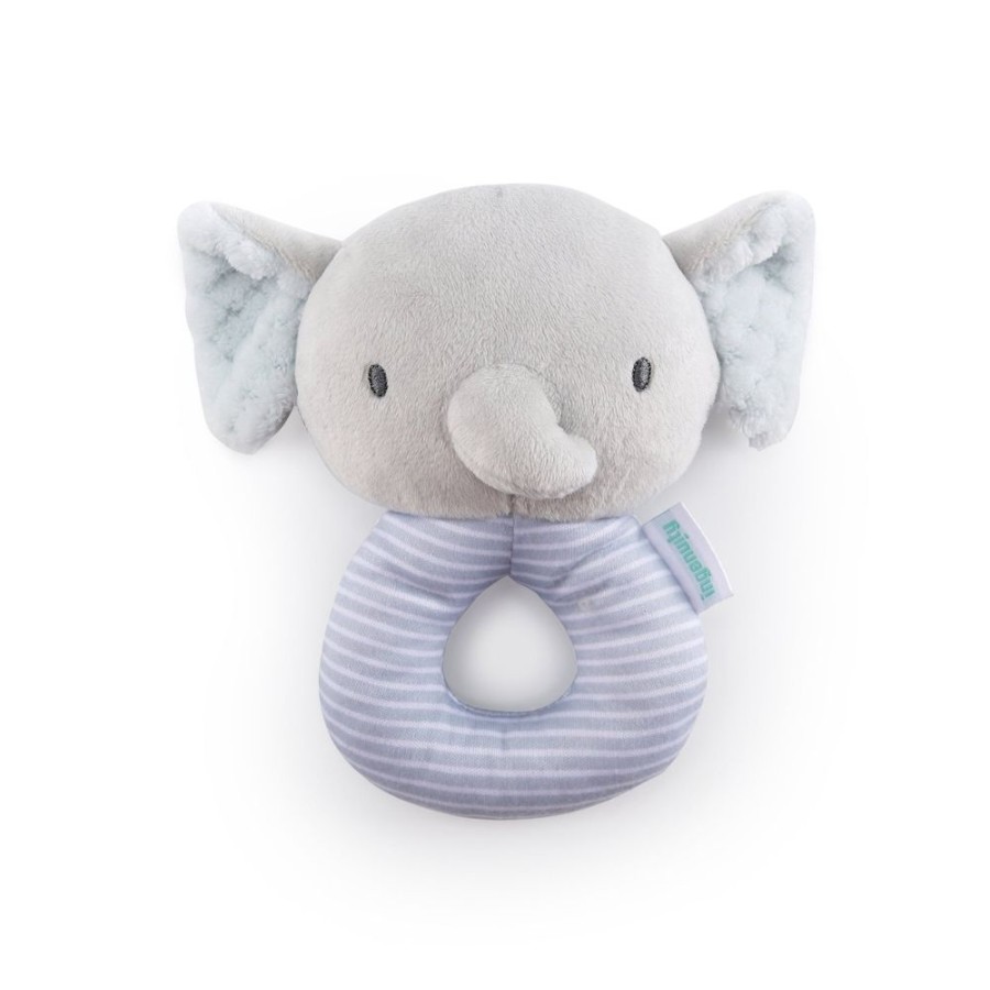 D-M Ingenuity | Ingenuity Plush Ring Rattle Elephant - Van