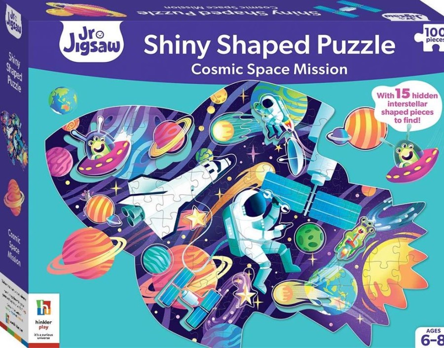 N-Z Junior Jigsaw | Cosmic Space Mission Shiny Shaped Puzzle