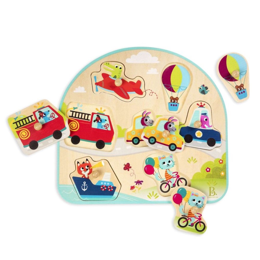 N-Z B. | B. Vehicles On The Go! Wooden Puzzle