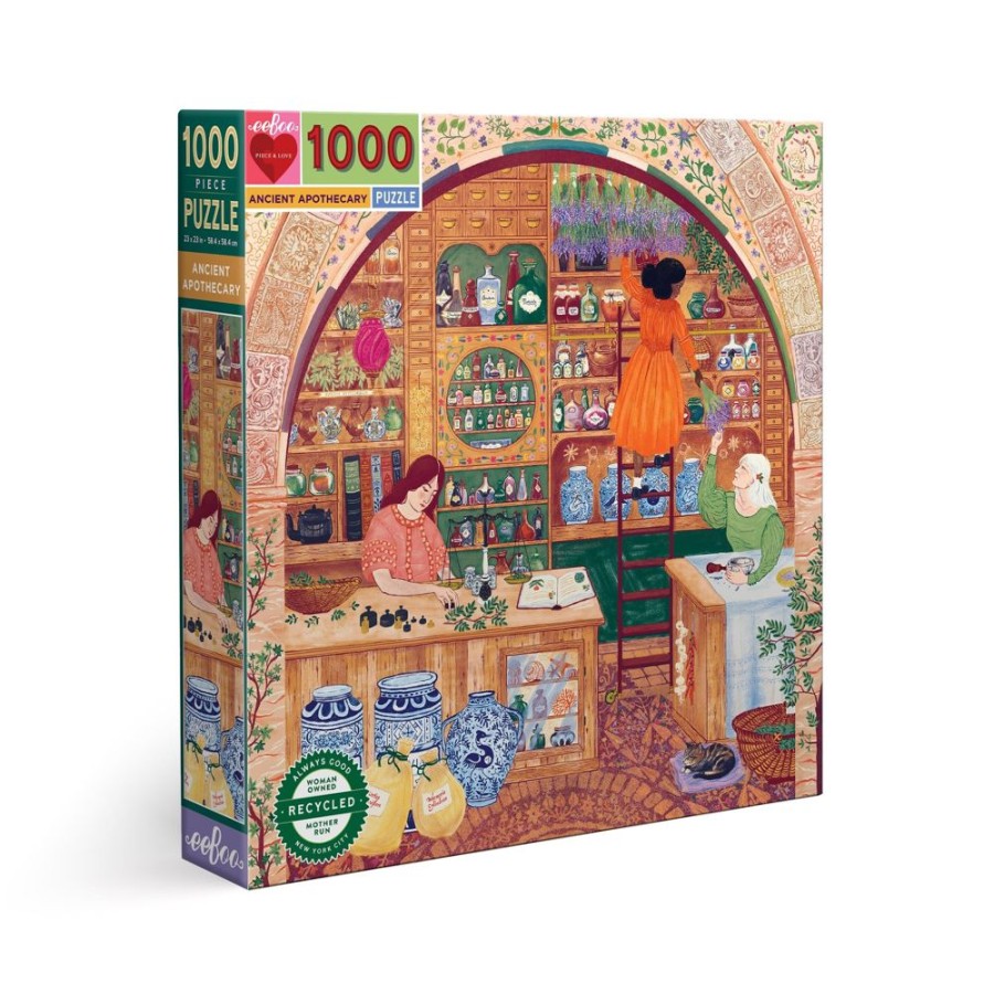 N-Z eeBoo | Eeboo 1000Pc Puzzle Ancient Apothecary Square