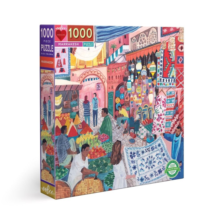 N-Z eeBoo | Eeboo 1000Pc Puzzle Marrakesh Square