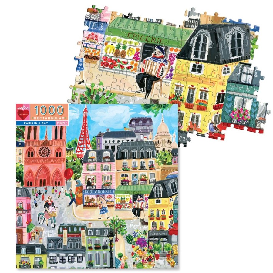 N-Z eeBoo | Eeboo 1000Pc Puzzle Paris In A Day