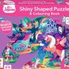 N-Z Junior Jigsaw | Shiny Shaped Magical Unicorn With Book