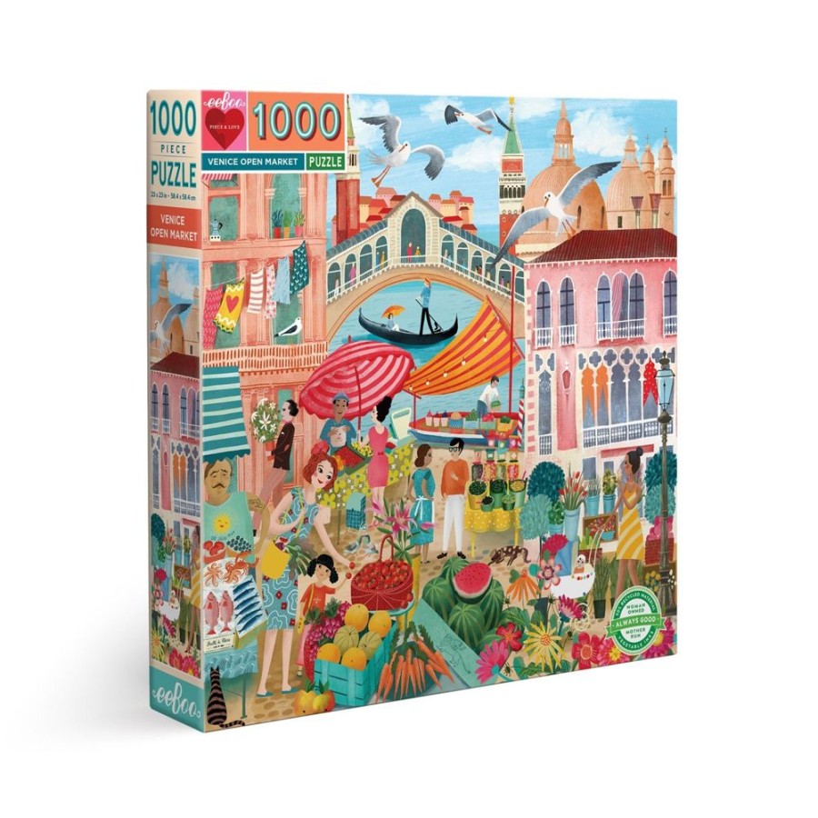 N-Z eeBoo | Eeboo 1000Pc Puzzle Venice Open Market Sq