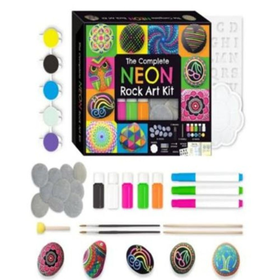 A-C Craft Maker | Craft Maker Classic Neon Rock Art Kit