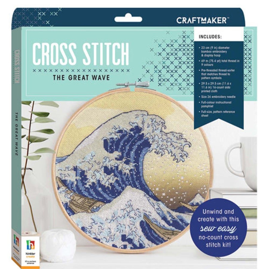 A-C Craft Maker | Craft Maker Cross-Stitch Kit: The Great Wave Off Kanagawa