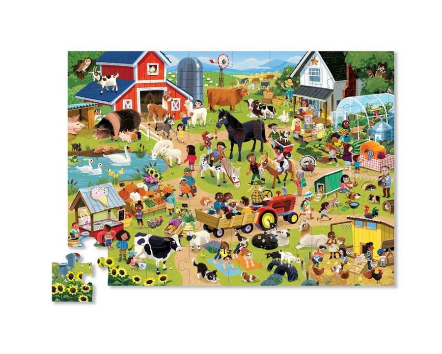 N-Z Crocodile Creek | Crocodile Creek 48Pc Puzzle Day At The Museum Farm