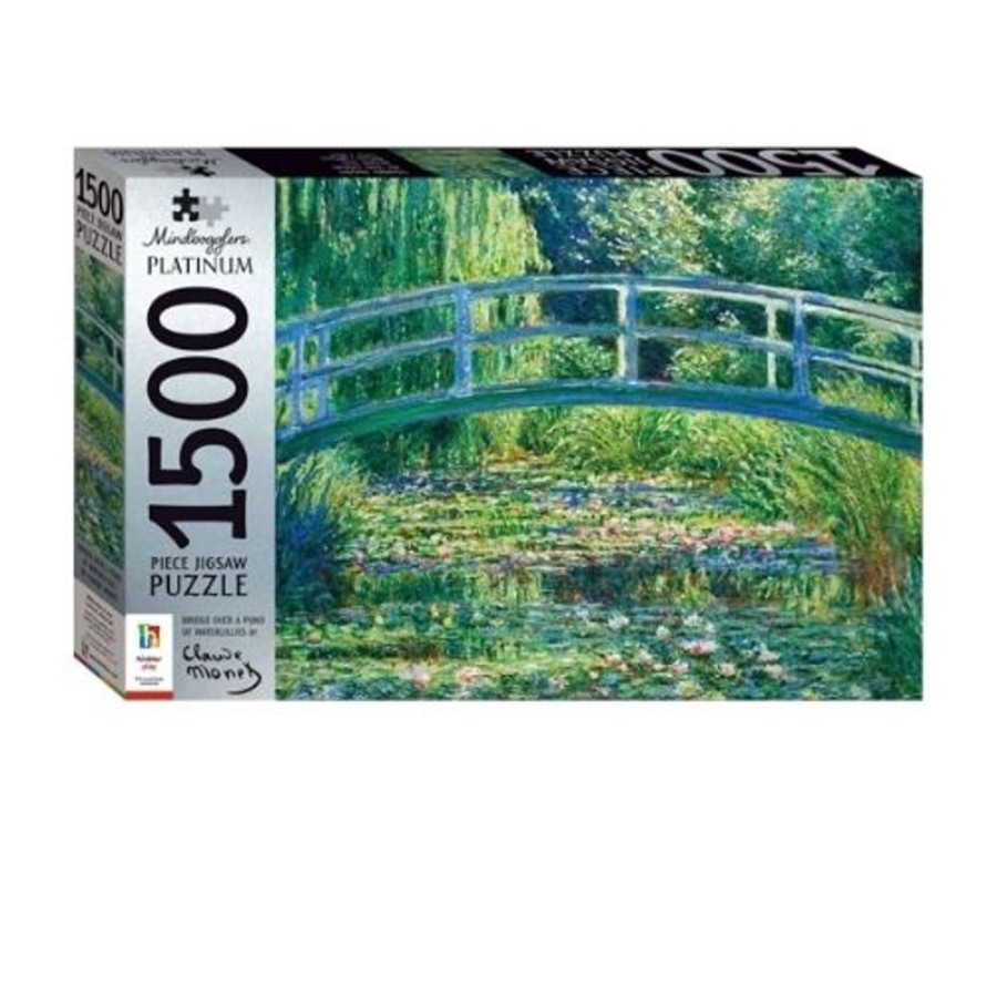 N-Z Mindbogglers | Mind-Bogglers 1500Pc Platinum: Bridge Over A Pond Of Water Lilies