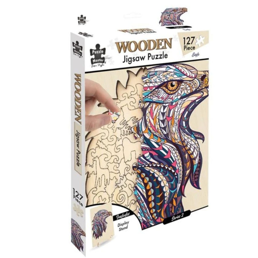 N-Z Wooden Jigsaw | Wooden Jigsaw Puzzle 127 Piece, Eagle