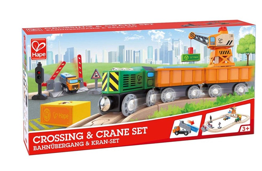 N-Z Hape | Hape Crossing & Crane Set