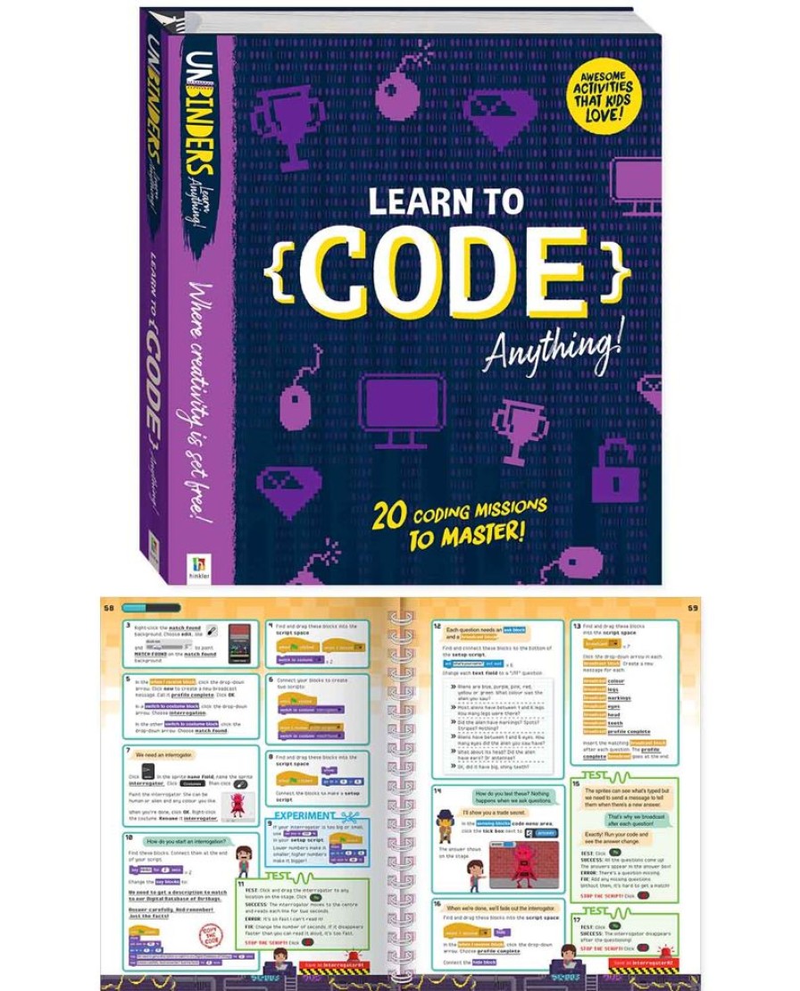 N-Z Hinkler Books | Unbinders: Learn To Code Anything!