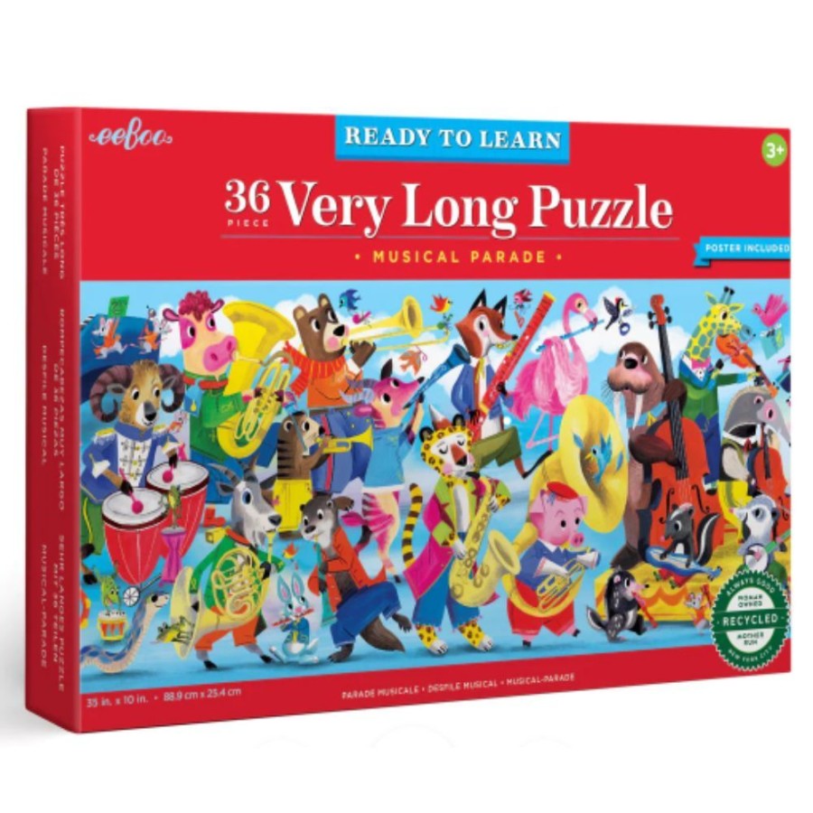 N-Z eeBoo | Eeboo 36Pc Puzzle Ready To Learn Musical Parade Long