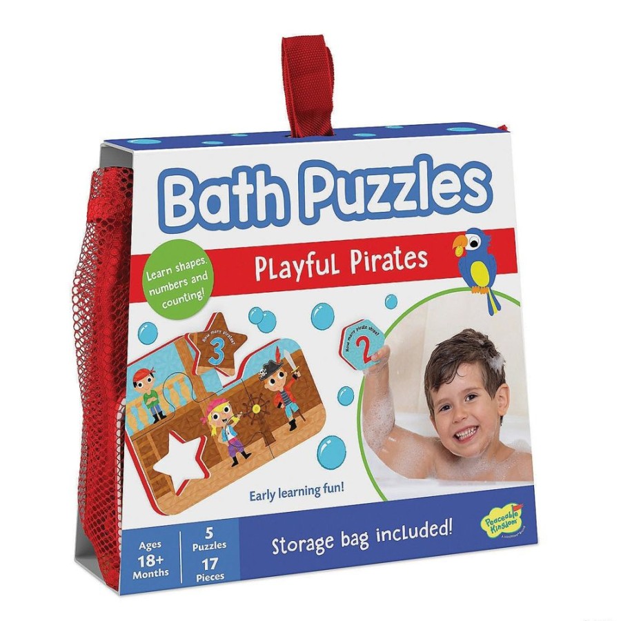 D-M Peaceable Kingdom | Peaceable Kingdom Bath Puzzle Playful Pirate